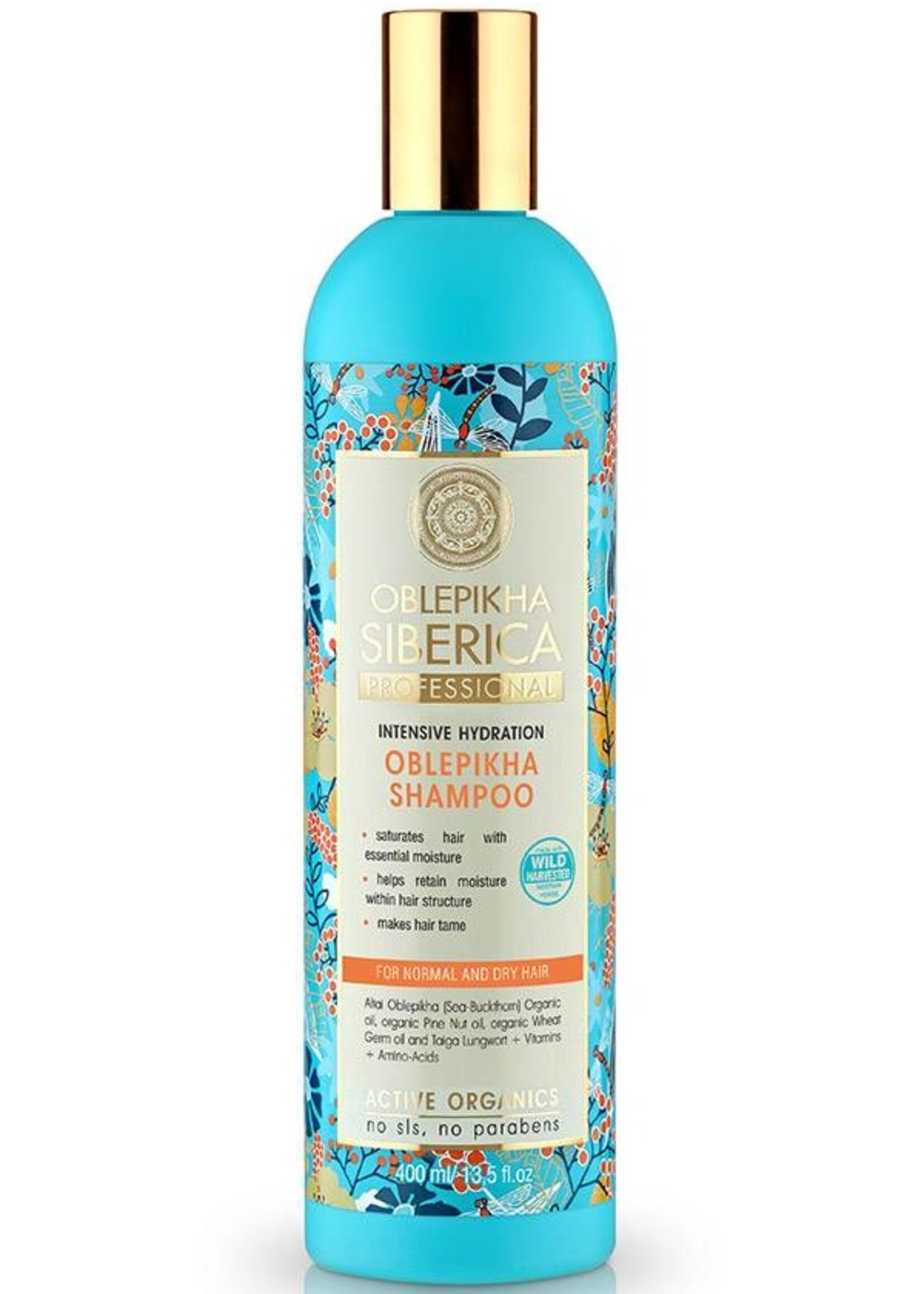 Natura Siberica Oblepikha Shampoo Intensieve Hydratatie ( Normaal en Droog Haar ) 400 ml