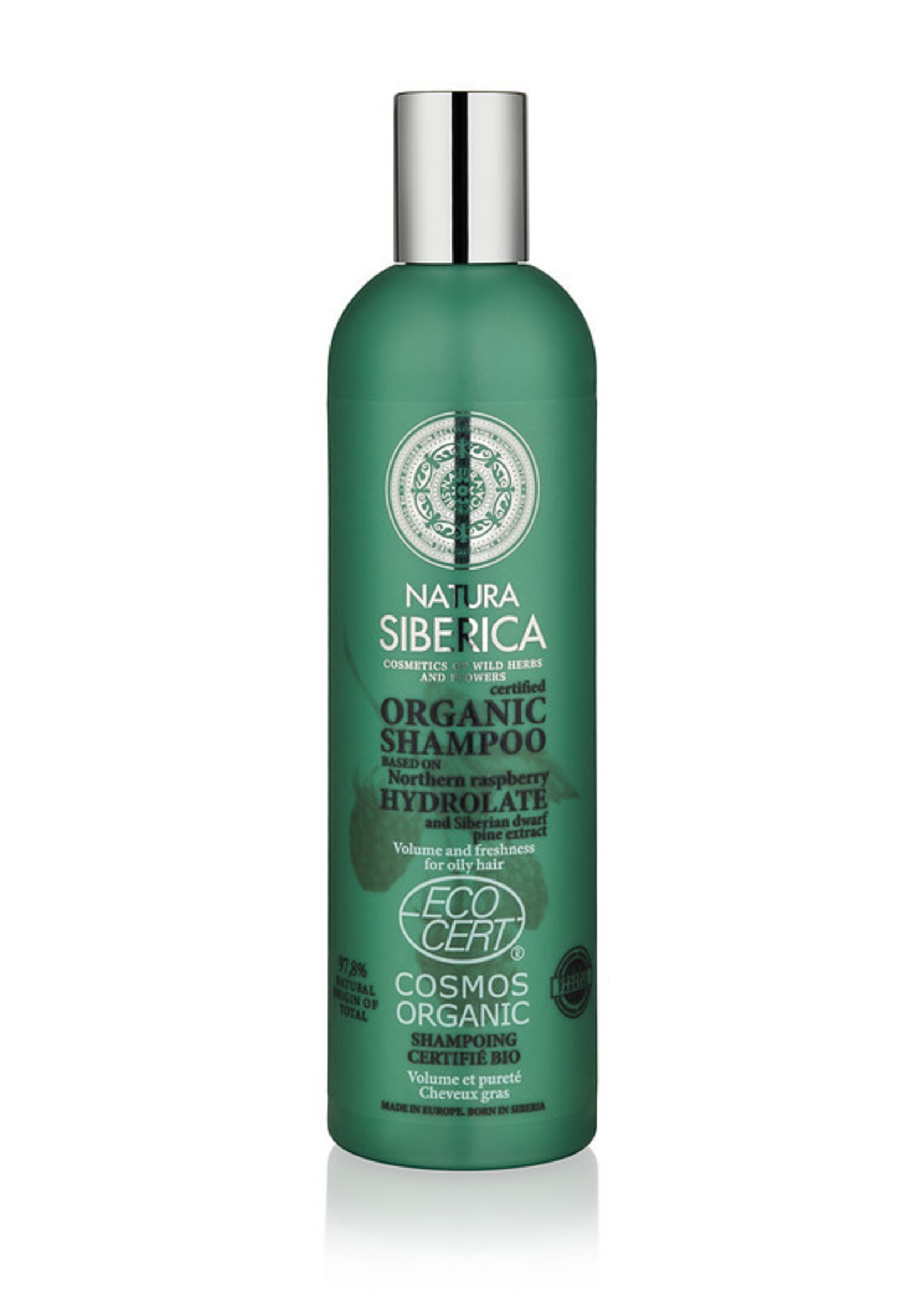 Natura Siberica Gecertificeerde organische Shampoo volume en frisheid voor vet haar 400ml.