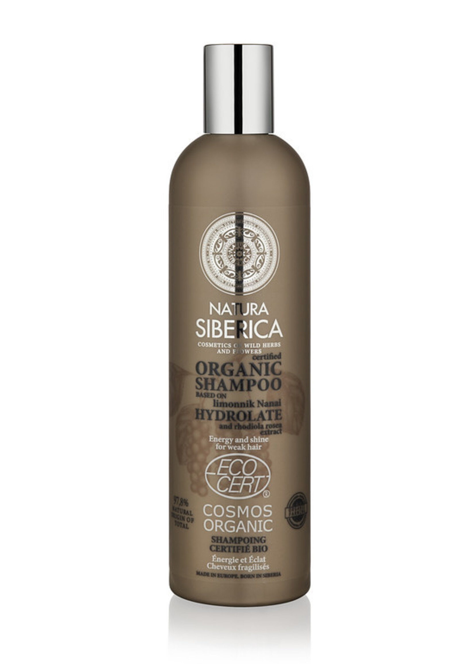 Natura Siberica Shampoo Energie En Glans Voor Futloos Haar 400ml.