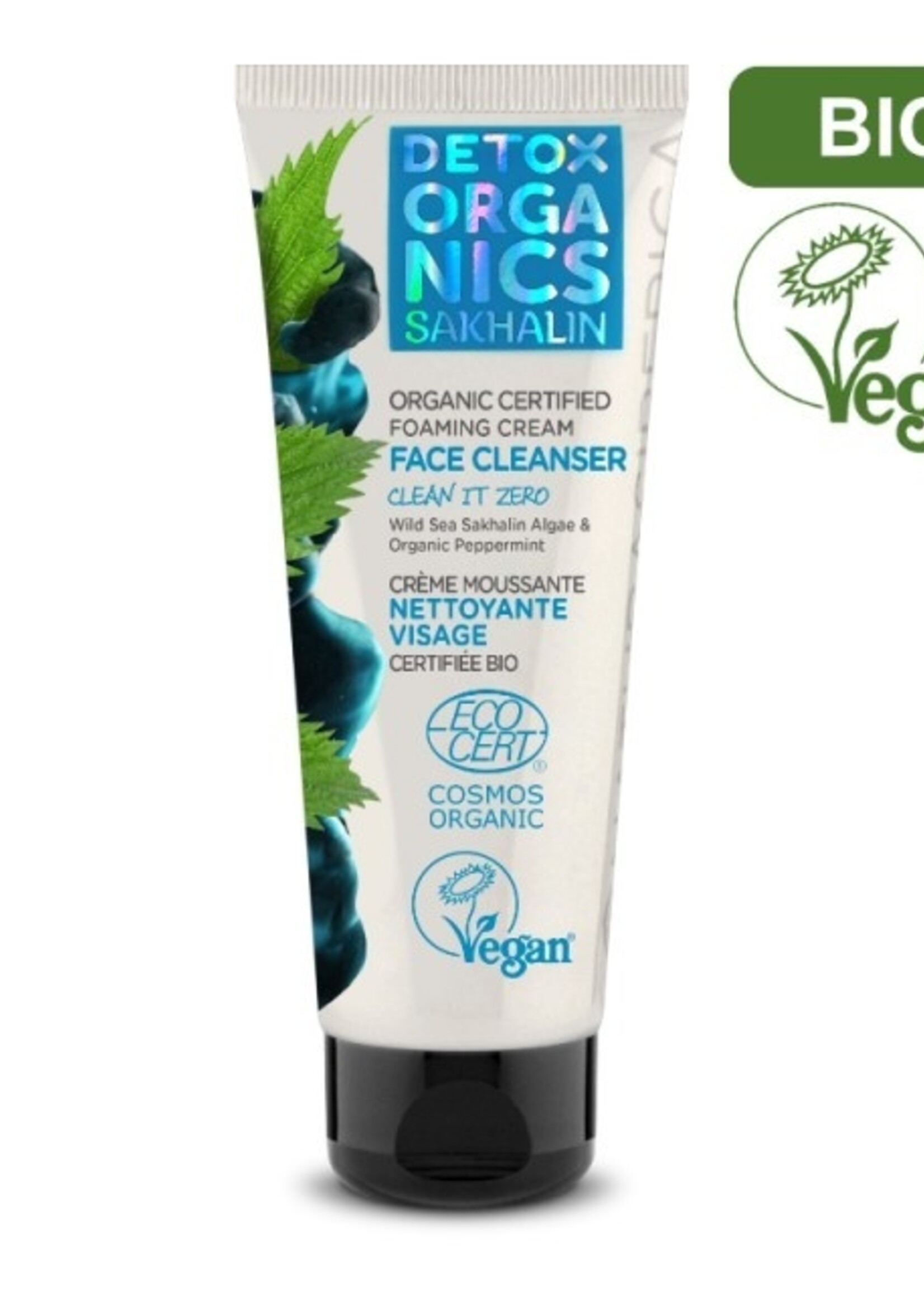 Detox Organics Schäumende Reinigungscreme - bio-zertifiziert