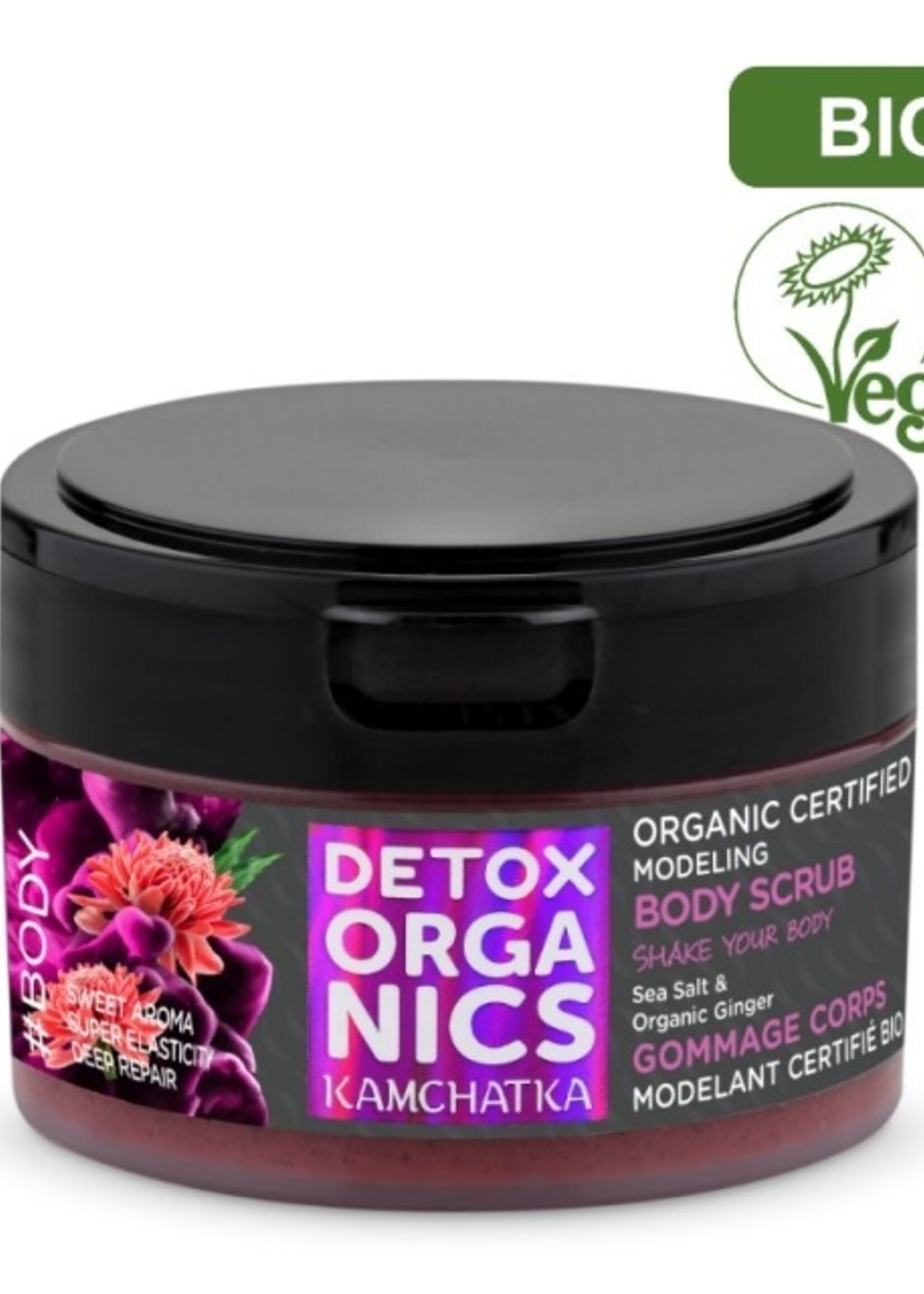 Detox Organics Modellerende lichaamsscrub - biologisch gecertificeerd