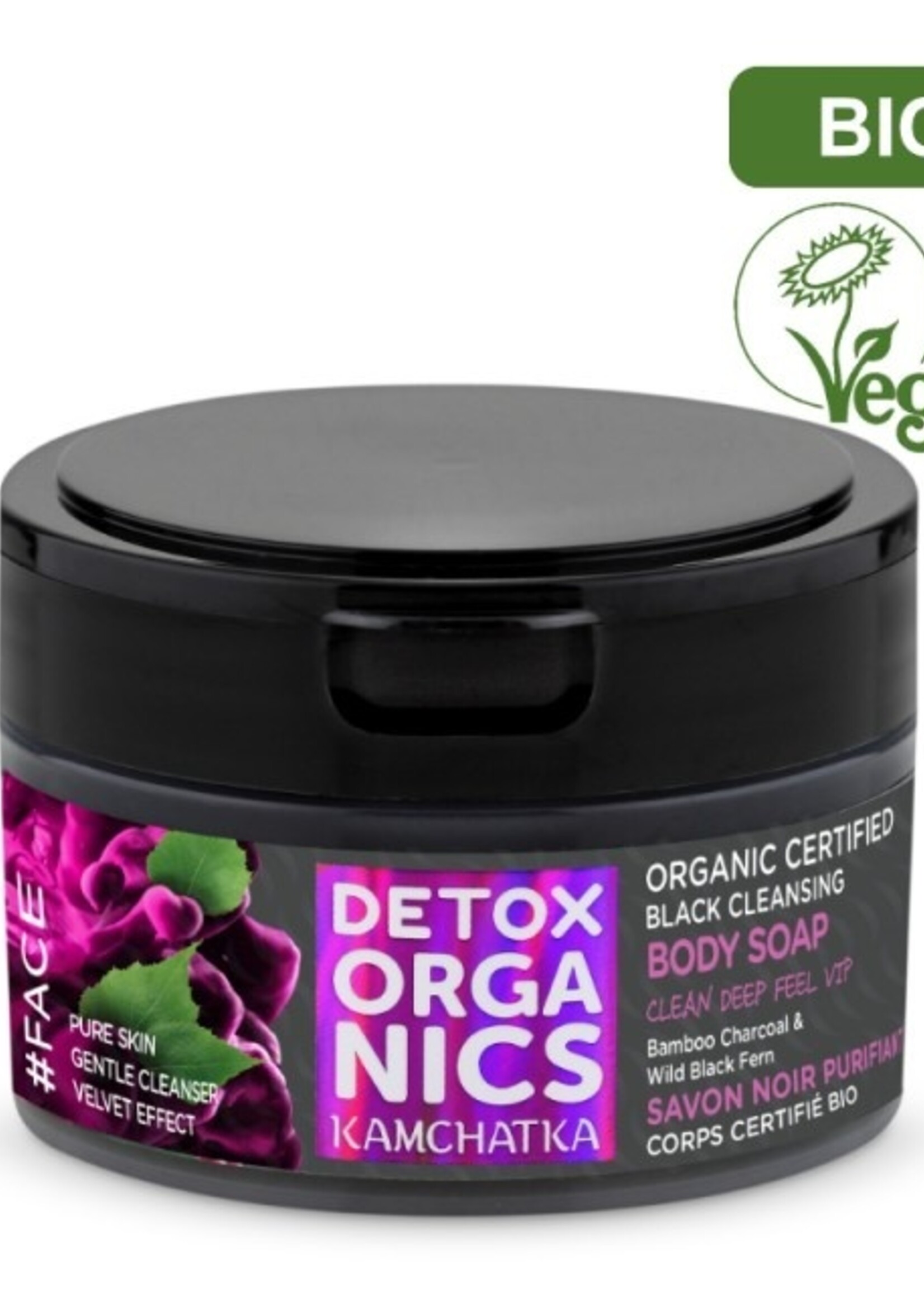 Detox Organics Zwarte lichaamszeep - biologisch gecertificeerd