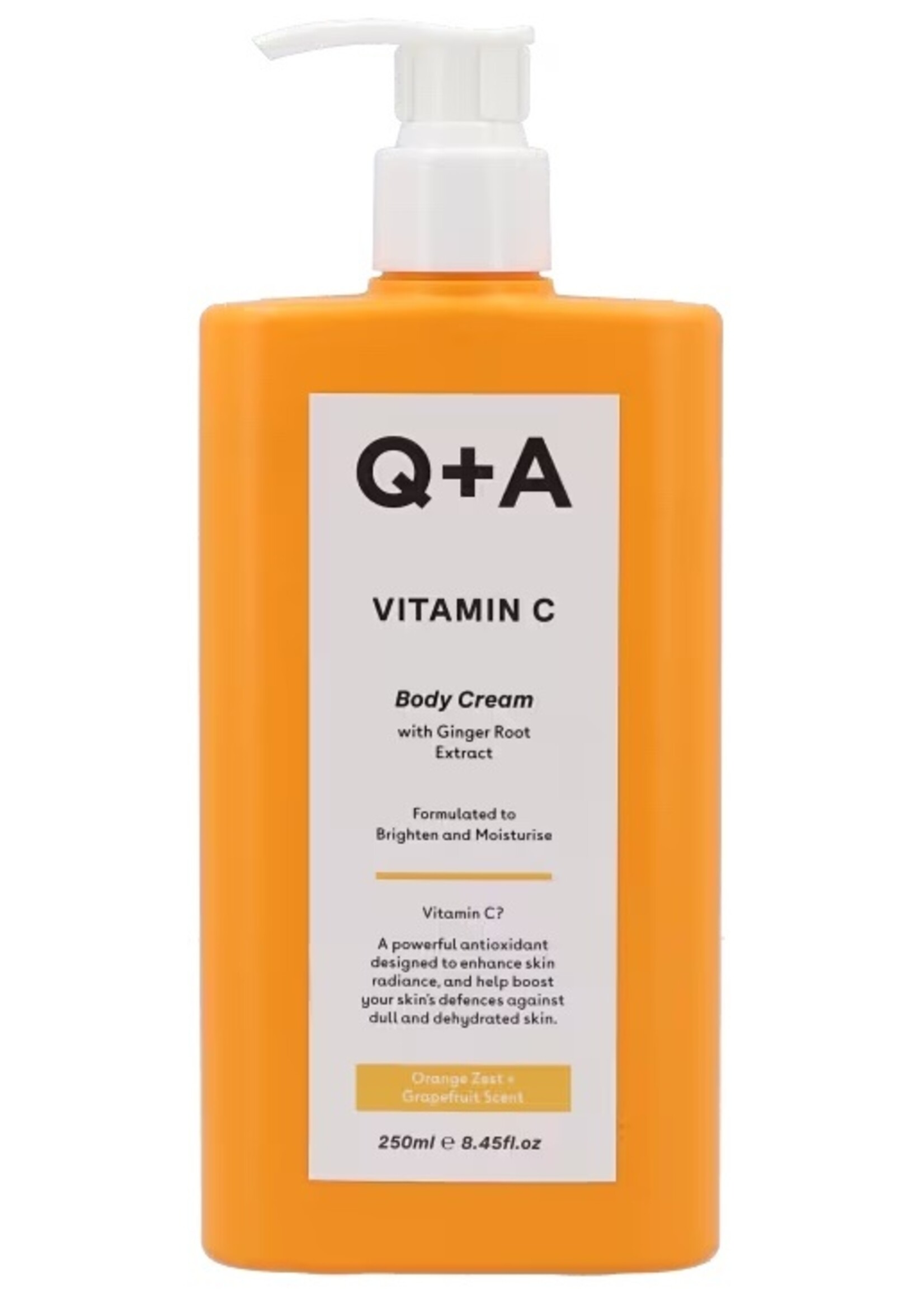 Q+A Skincare Vitamin C Body Cream - 250ml