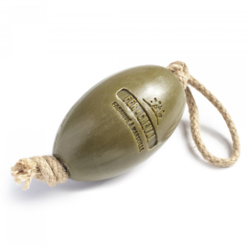 Groene Marseille zeep in olijfvorm 240g Fer a Cheval Groene Marseille zeep in olijfvorm 240g