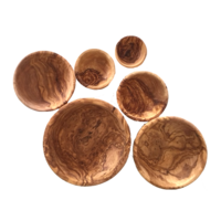 6 in 1 kommetjes uit olijfhout Ilyes Olive wood 6 in 1 kommetjes uit olijfhout