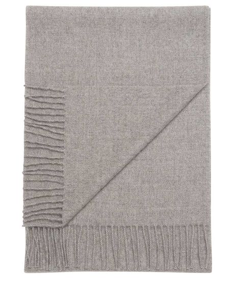 Ludo large alpaca scarf / light grey