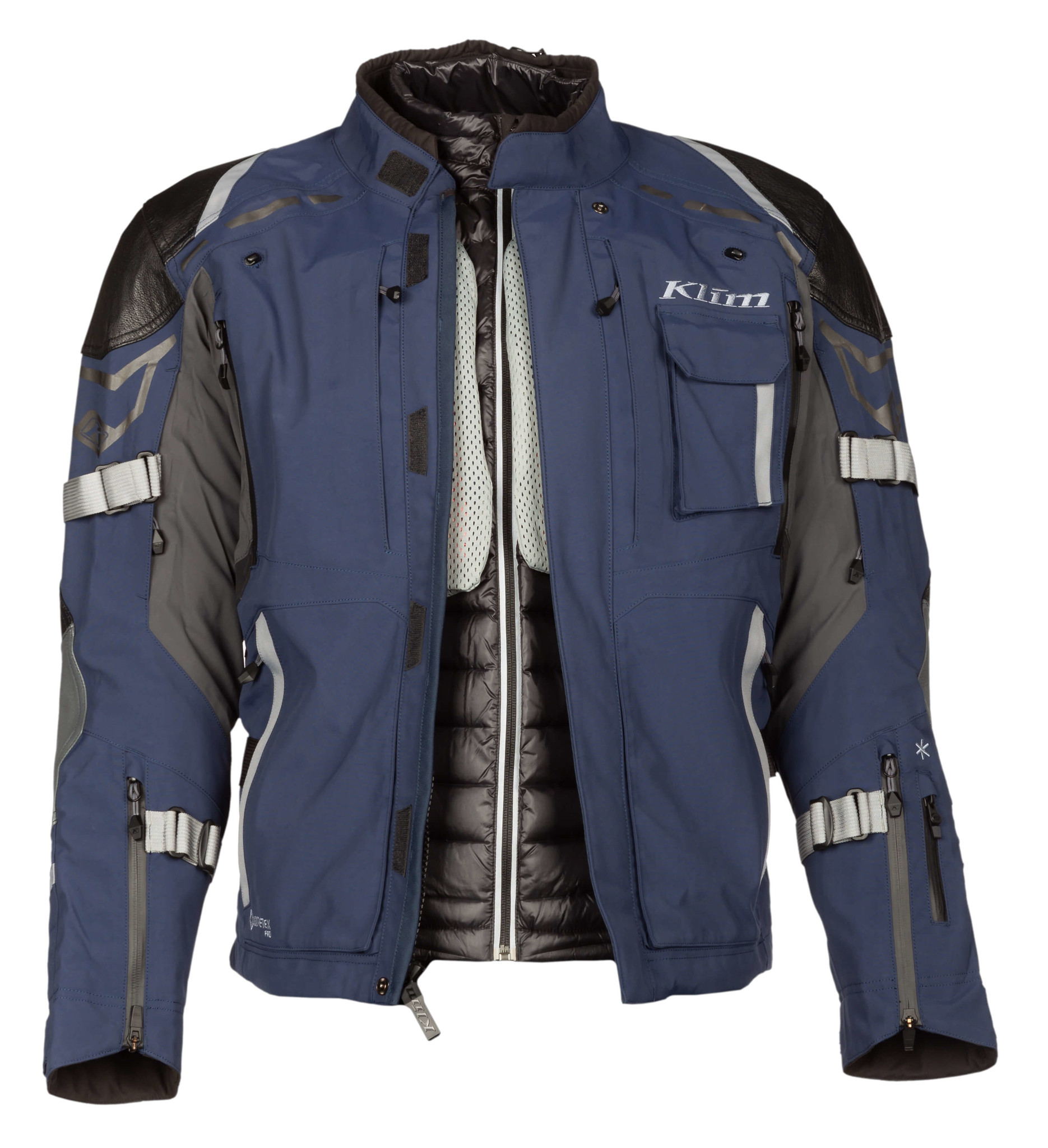 navy motorcycle jacket