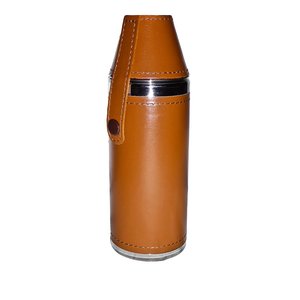 Turner Richards Hunters Flask Tan Leather