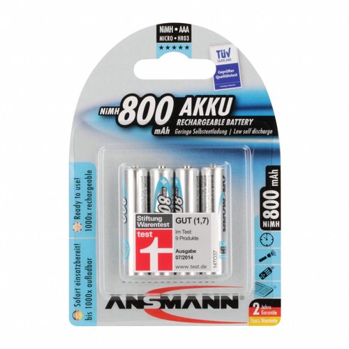 Ansmann NiMH 800mAh Micro Ansmann NiMH 800mAh Micro