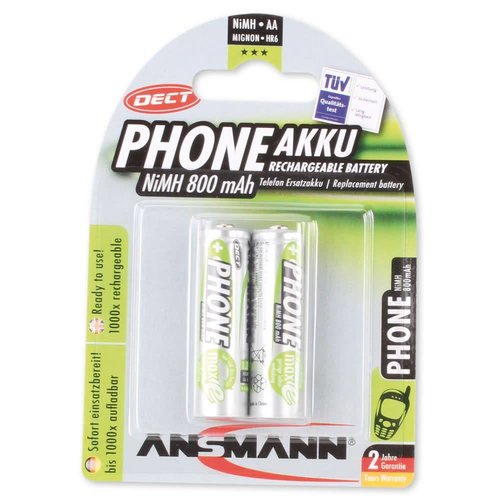 Ansmann NiMH 800mAh Phone Mignon Ansmann NiMH 800mAh Phone Mignon