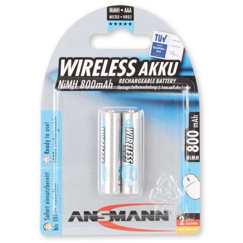 Ansmann NiMH 800mAh Wireless Micro Ansmann NiMH 800mAh Wireless Micro