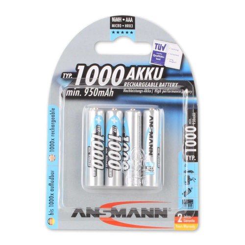 Ansmann NiMH 1000mAh Micro Ansmann NiMH 1000mAh Micro