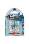 Ansmann NiMH-oplaadbare batterij Micro AAA type 1100 min. 1050mAh 4 stuks Blister