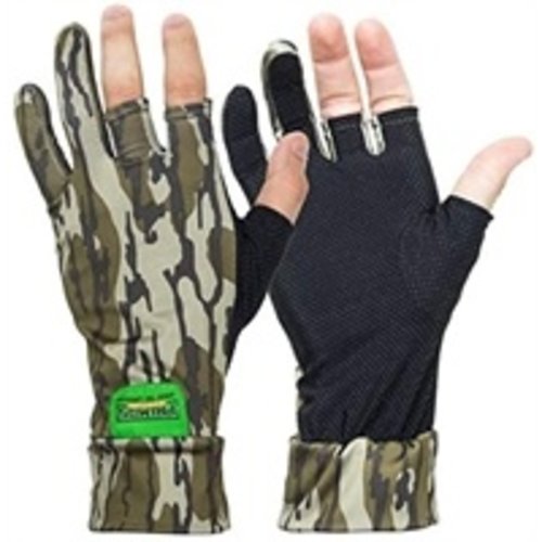 Primos Mossy Oak Bottomland Stretch fingerless gloves