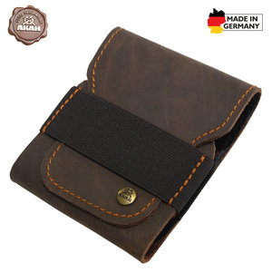 AKAH Buffalo leather cartridge case with pull-up effect
