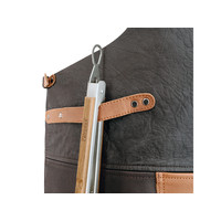 Buffalo leather apron with crotch strap