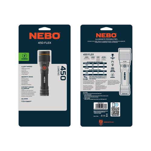 Nebo Wiederaufladbare LED-Lampe 450 Flex