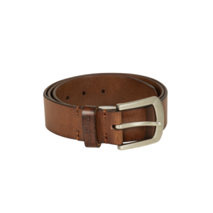Deerhunter Cognac Brown Leather Belt, width 4 cm