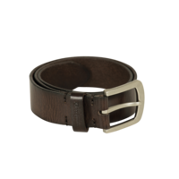 Leather Belt, width 4 cm Dark Brown