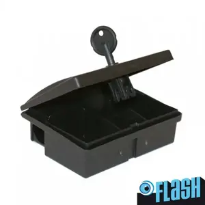 Muis met flitsaasstation Muis met flitsaasstation