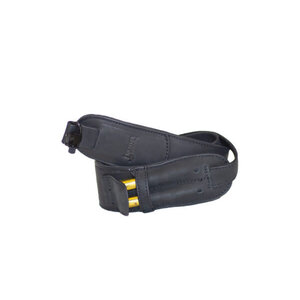 Mjoelner Rifle sling black leather, cartridge holder, sling bracket, neoprene