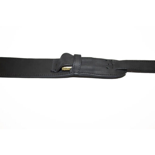 Mjoelner Rifle sling black leather, cartridge holder, sling bracket, neoprene