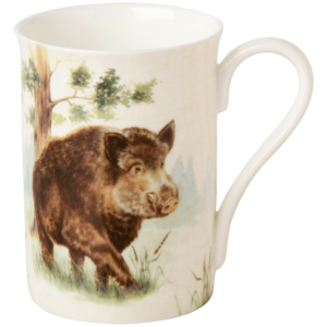 Ihr Porcelain coffee mug with a wild boar Ihr Porcelain coffee mug with a wild boar