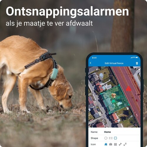 Tractive GPS-tracker voor honden XL green