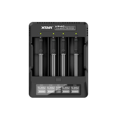 Xtar VP4C Premium LCD Li-ion-batterijlader