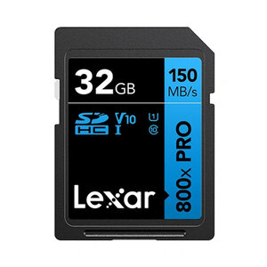 Lexar SDHC 800x PRO Blue Series 32GB UHS-1 V10 - Read 150MB/s