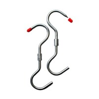 RVS S-haak 360gr draaibaar  2 st 10mmx280mm