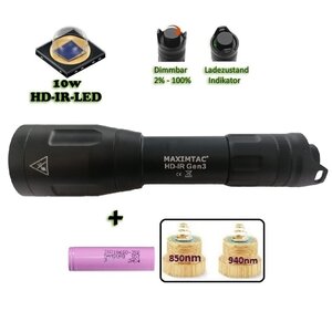 Maximtac HD-IR-lamp Gen3 voor nachtkijkers 850nm + 940nm