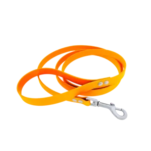 Heim leash BioThane, riveted, 9mm/250cm leuchtoran Reflecterend Orange