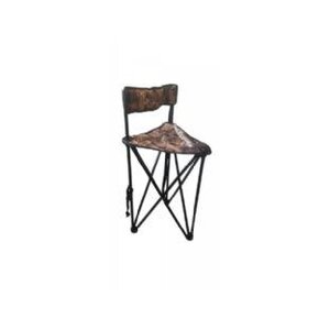 High chair with backrest 3 legs camo