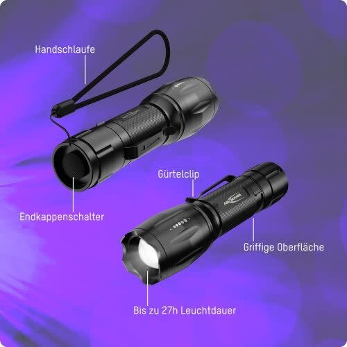 Ansmann LED zaklamp 400 UV op batterijen