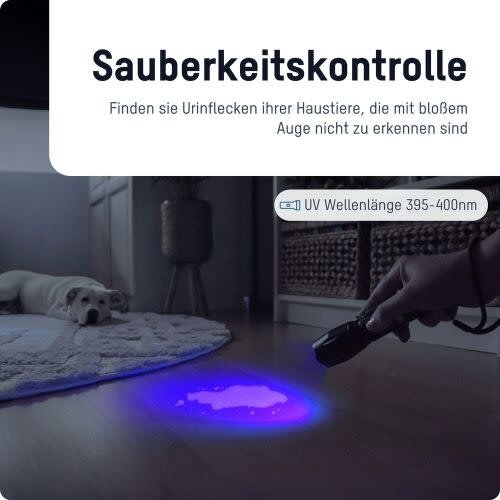 Ansmann LED zaklamp 400 UV op batterijen