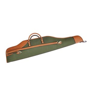 Gewehrfutteral 120cm Grün/Hellbraun Leder Lux