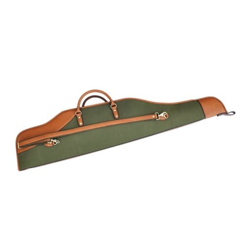Rifle Case 120cm Green/Light Brown Leather Lux Rifle Case 120cm Green/Light Brown Leather Lux