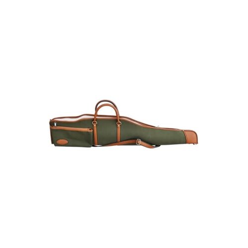 Rifle Case Green/Light Brown Leather Rifle Case Green/Light Brown Leather