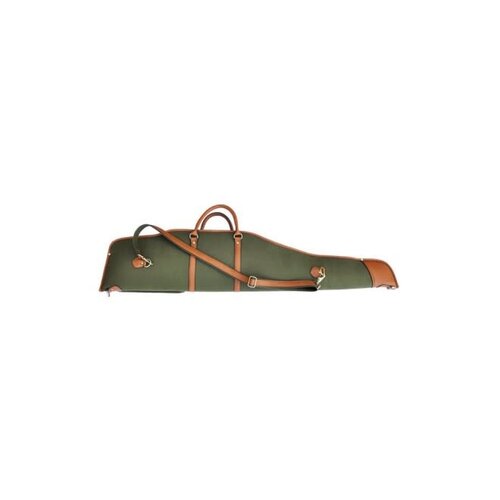 Rifle Case Green/Light Brown Leather