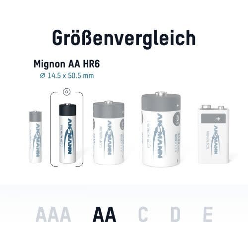 Ansmann NiMH-batterij Mignon AA type 2700 (min. 2650 mAh), blisterverpakking van 4 stuks Ansmann NiMH-batterij Mignon AA type 2700 (min. 2650 mAh), blisterverpakking van 4 stuks