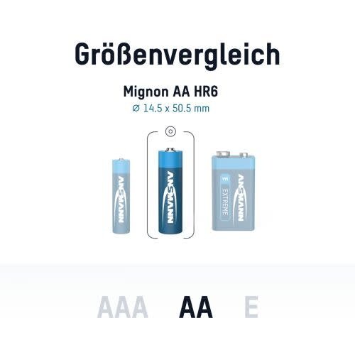 Ansmann Lithiumbatterij Mignon AA / FR6 blisterverpakking van 8 Ansmann Lithiumbatterij Mignon AA / FR6 blisterverpakking van 8