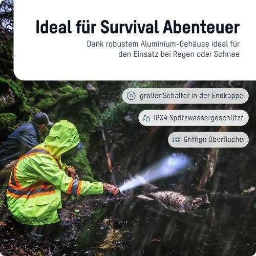 Oplaadbare LED-zaklamp voor overleving TS1000RF Oplaadbare LED-zaklamp voor overleving TS1000RF