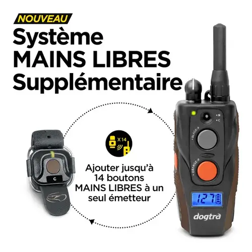 Dogtra HANDSFREE VIERKANT VOOR ARC 800 FREE (PLUS), ARC 1200S FREE PLUS, X-serie