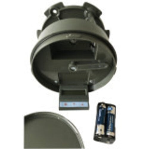 Berger & Schroter Voederautomaat, aangestuurd via digitale klok.