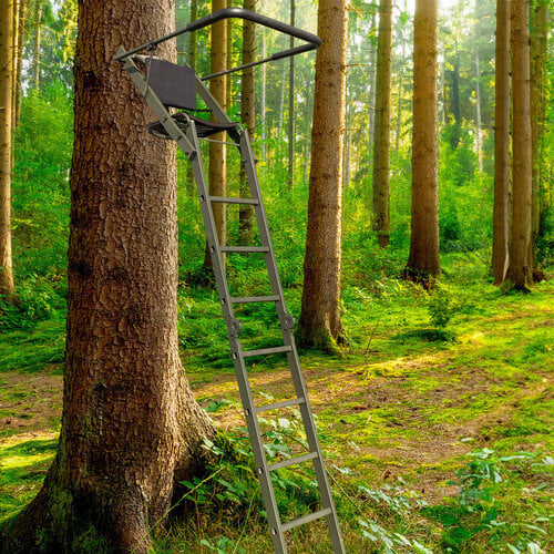 Opklapbare aanzitladder Opklapbare aanzitladder