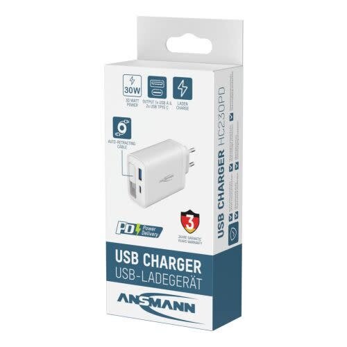 Ansmann Home Charger 230PD met kabel Ansmann Home Charger 230PD met kabel
