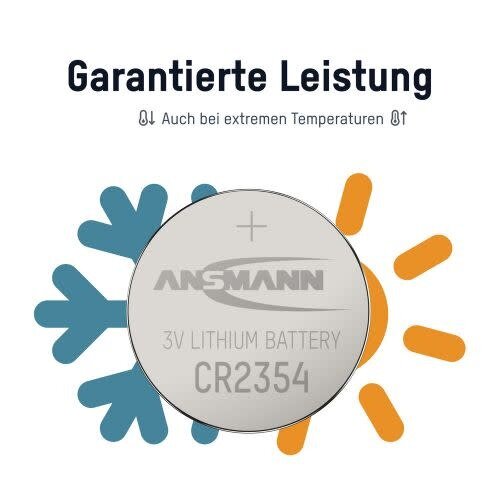 Ansmann Lithium knoopcel CR2354, 1 stuk, blisterverpakking