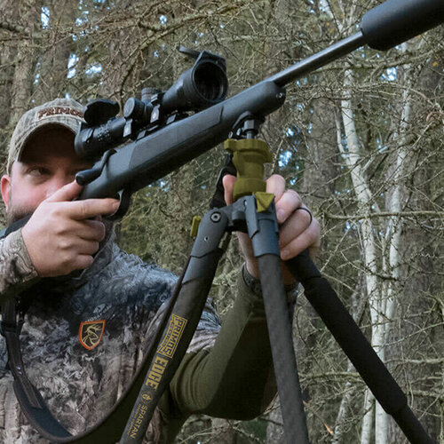 Primos Edge Carbon Fiber Shooting Support w/ Spartan, Dark Earth