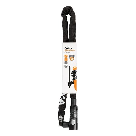 AXA Kettingslot Absolute C5-90 Zwart 90 cm